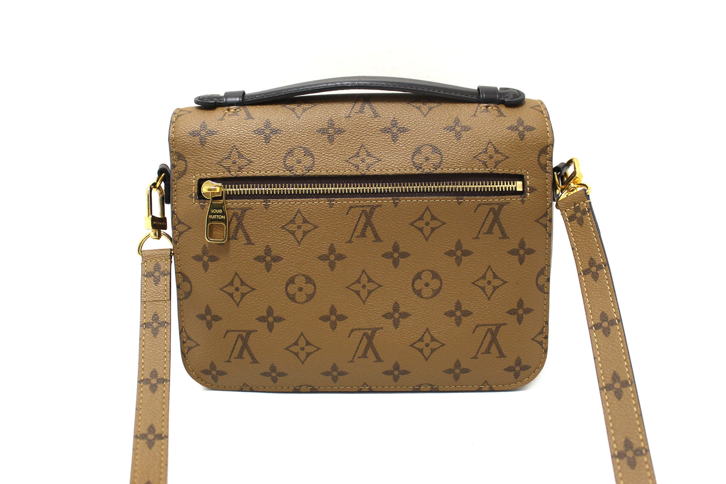 Louis Vuitton Classic Monogram Reverse Canvas Pochette Metis Bag