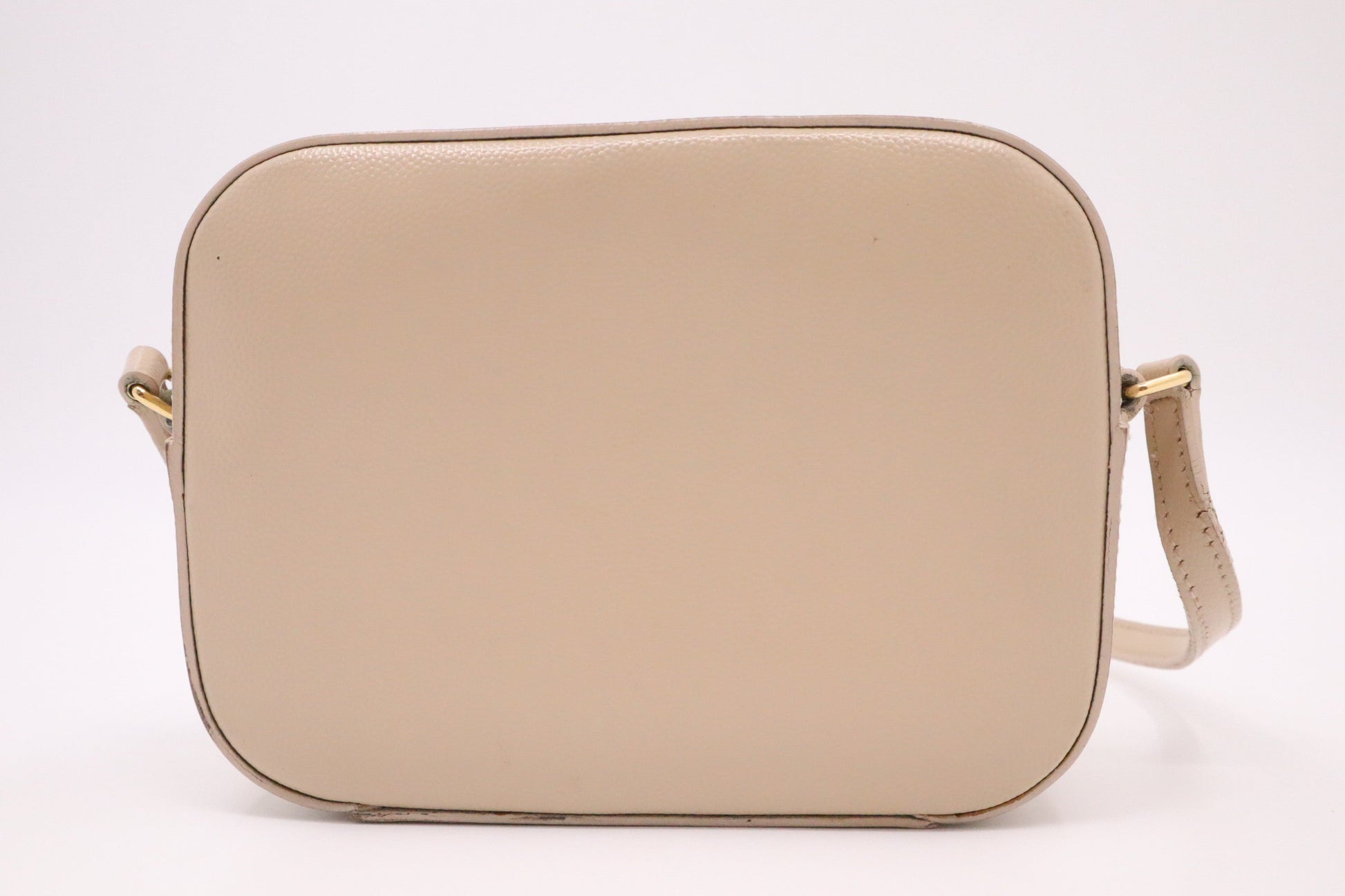 YSL Saint Laurent Crossbody Bag in Beige Pebbled Leather