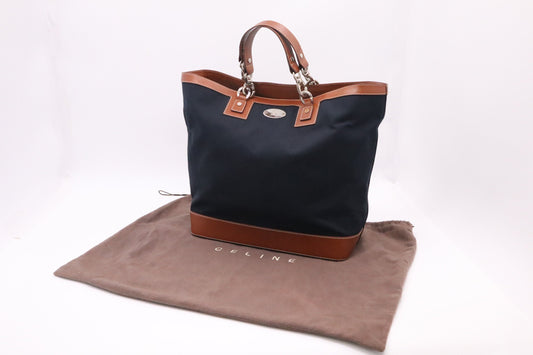 Celine Tote in Blue Canvas