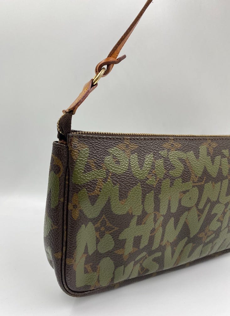 Louis Vuitton Monogram Stephen Spro Graffiti Pochette Clutch