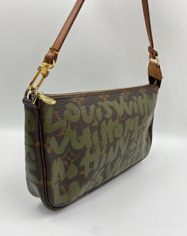 Louis Vuitton Monogram Stephen Spro Graffiti Pochette Clutch