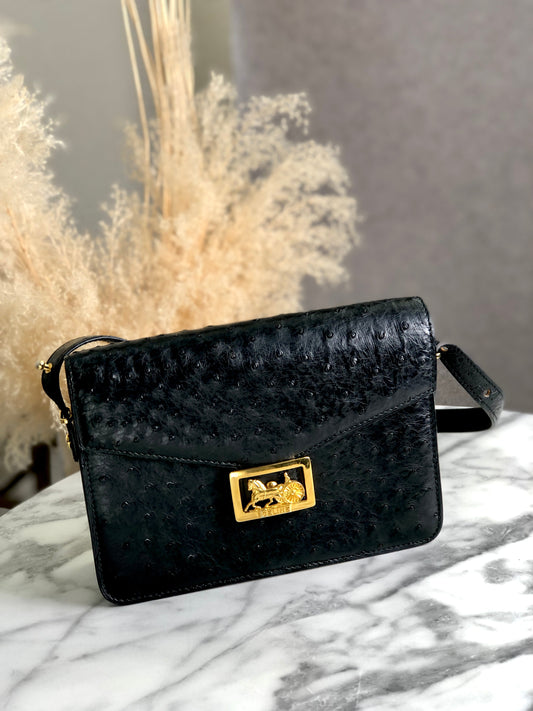 CELINE Horse Carriage Shoulder bag Black d66xv8