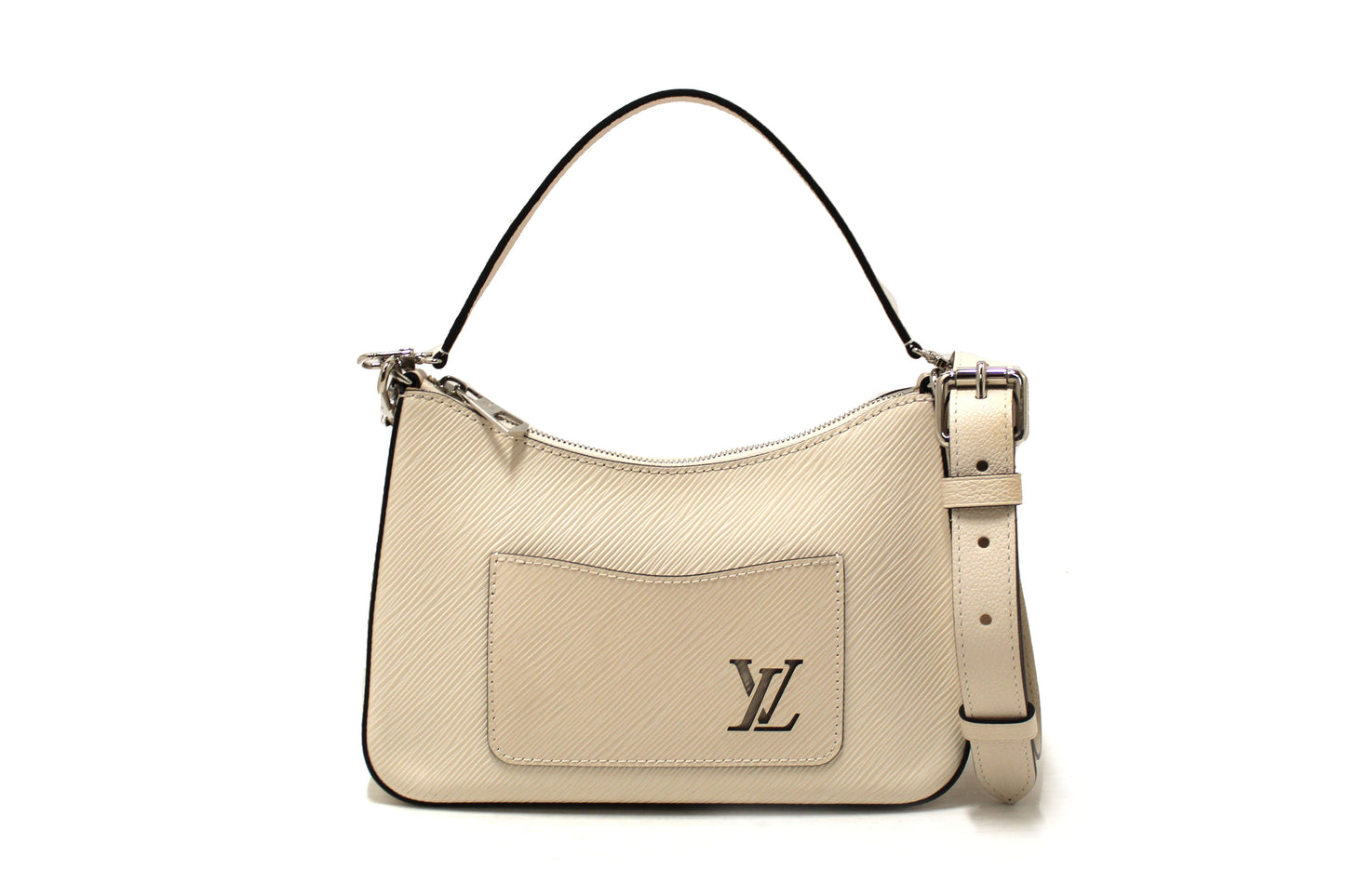 Louis Vuitton White Epi Leather Marelle Shoulder/Messenger Bag
