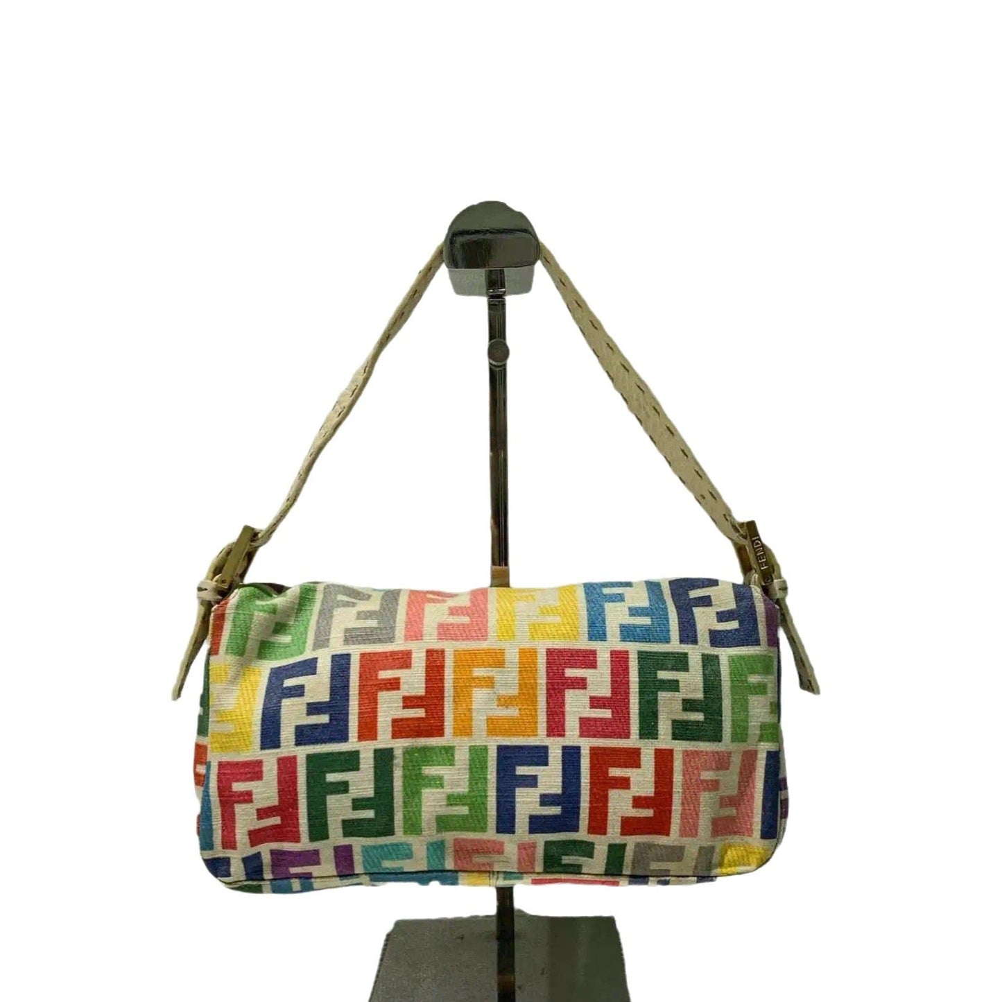 Fendi Baguette   Multicolor FF Zucca Canvas
