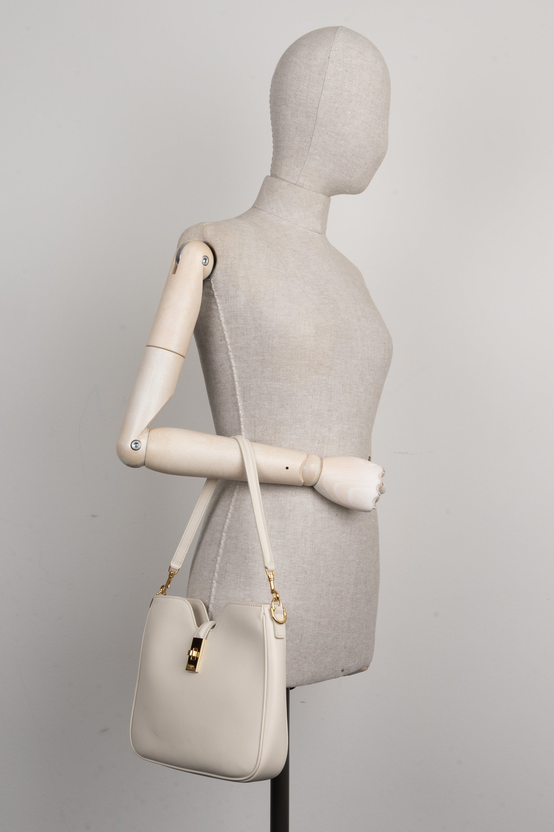 CELINE Small Camille Shoulder Bag Ivory