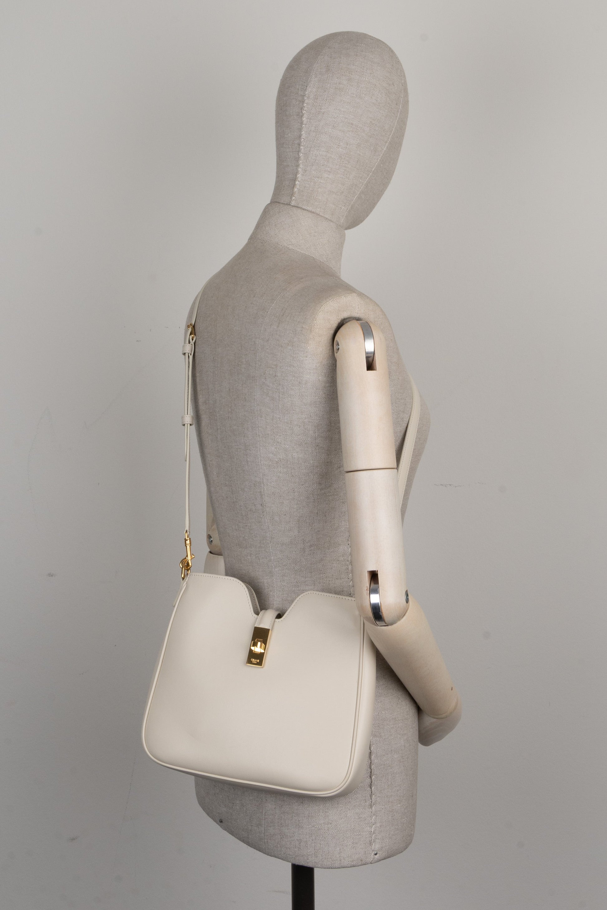 CELINE Small Camille Shoulder Bag Ivory