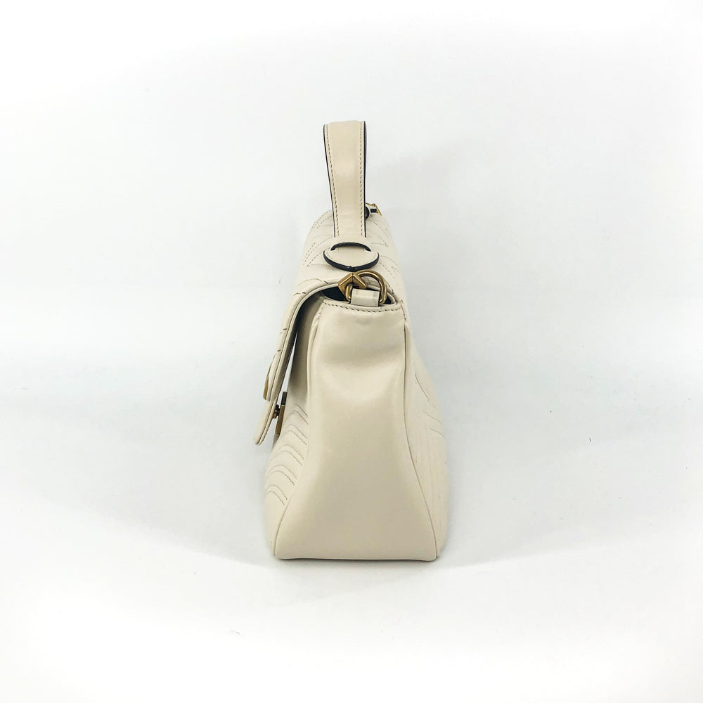 Gucci Lou Leather Top Handle Shoulder Bag