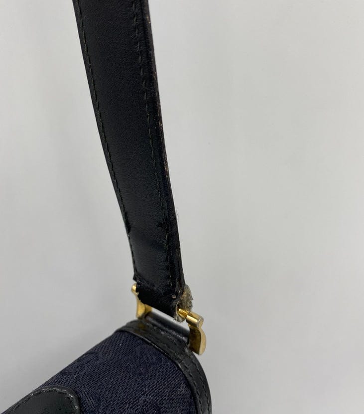 Gucci Leather Canvas Shoulder Bag Style 6