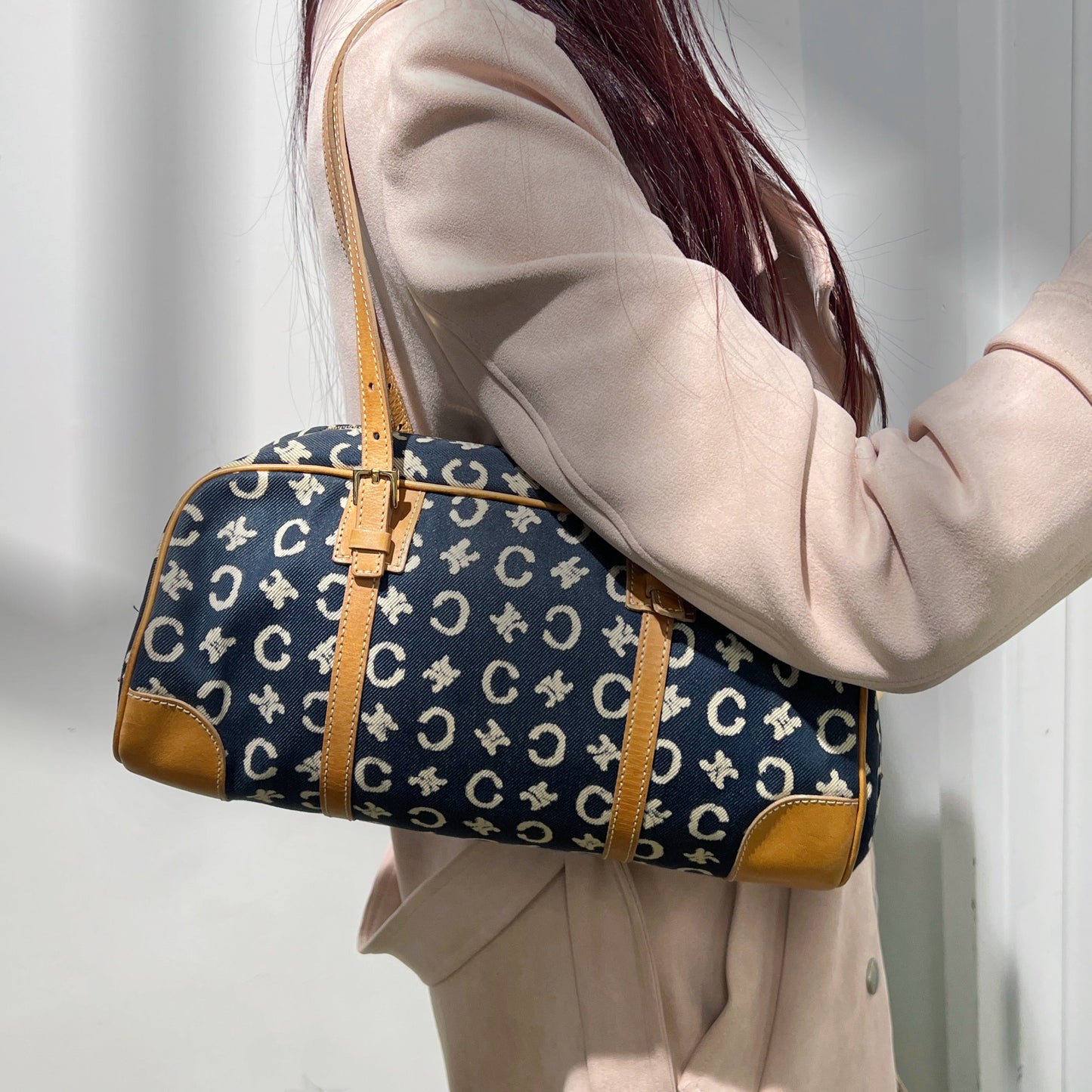Celine Canvas Shoulder Bag