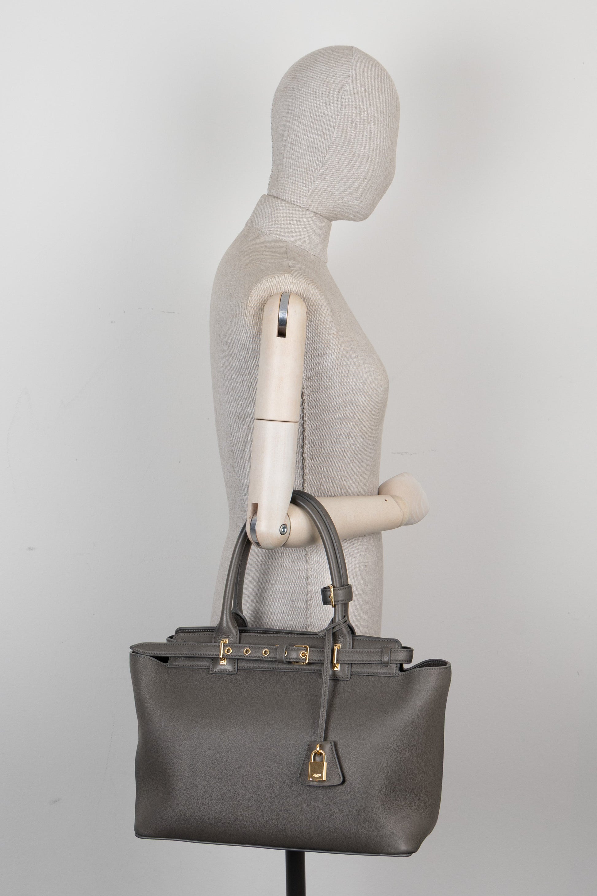 CELINE Conti Tote Bag Grey