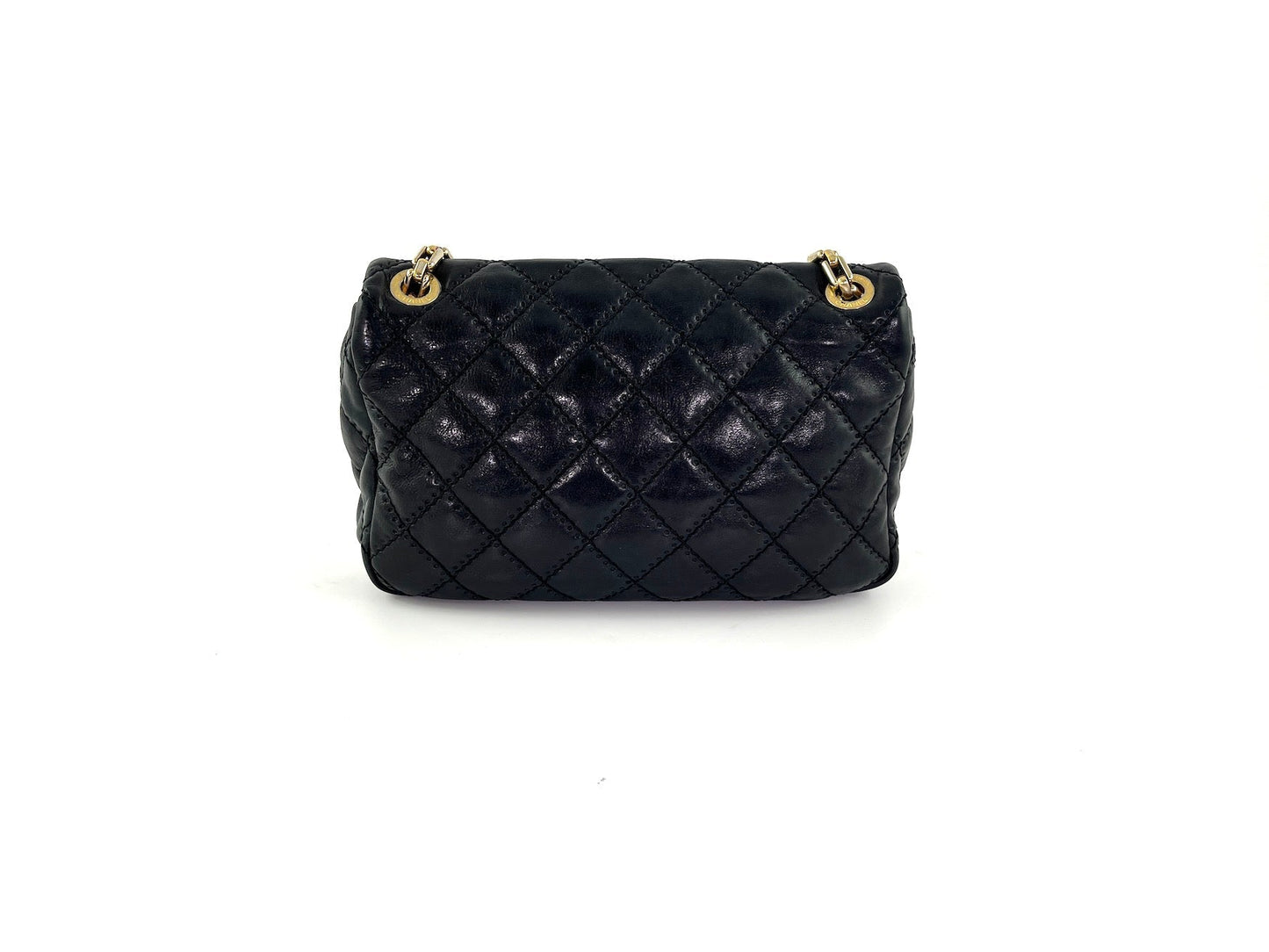 CHANEL Black Classic Ultimate Stitch Retro Chain Flap Bag