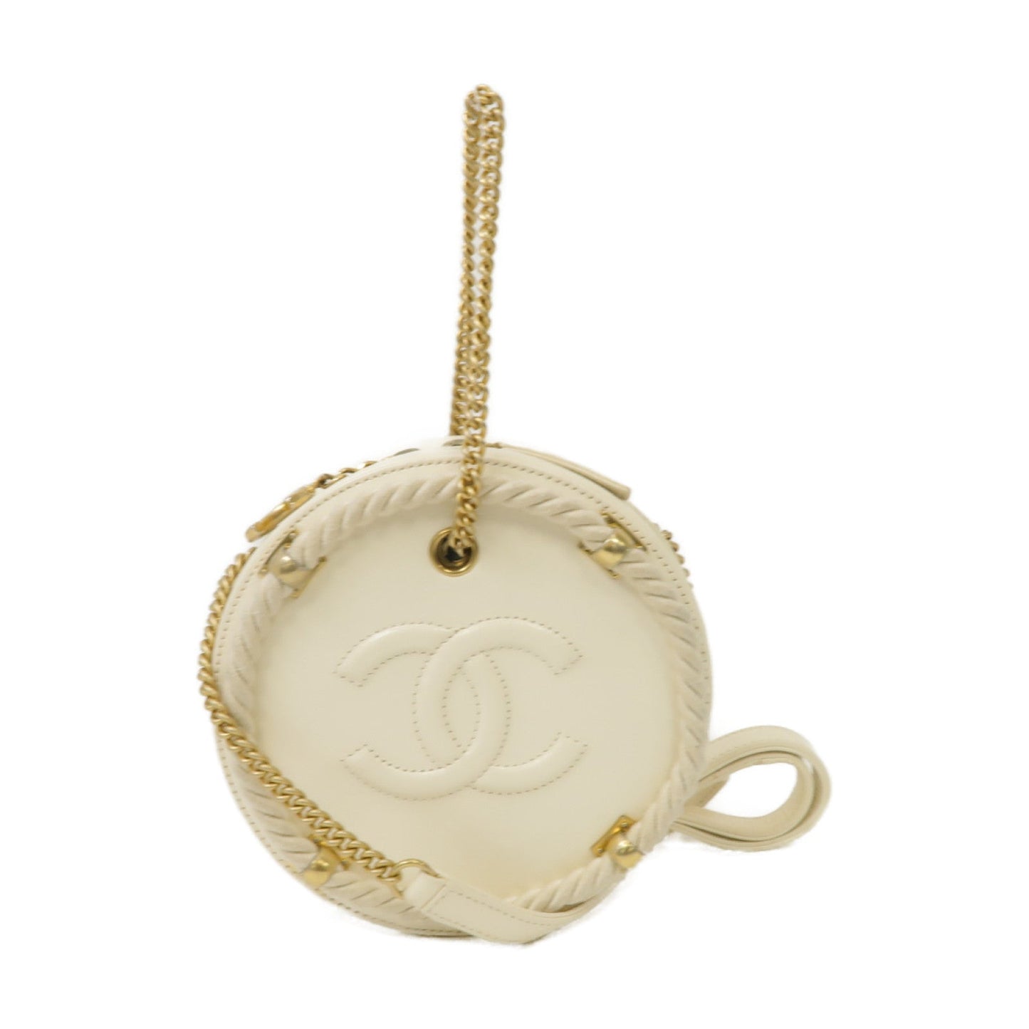 Chanel „ÄêÊøÄÊ?õ ™ÊɆ„ÄëËè±ʆºÁæäÁöÆÁöÆÈù©2 Way Shoulder BagÈáëÊ ø?Á±?Ëâ?