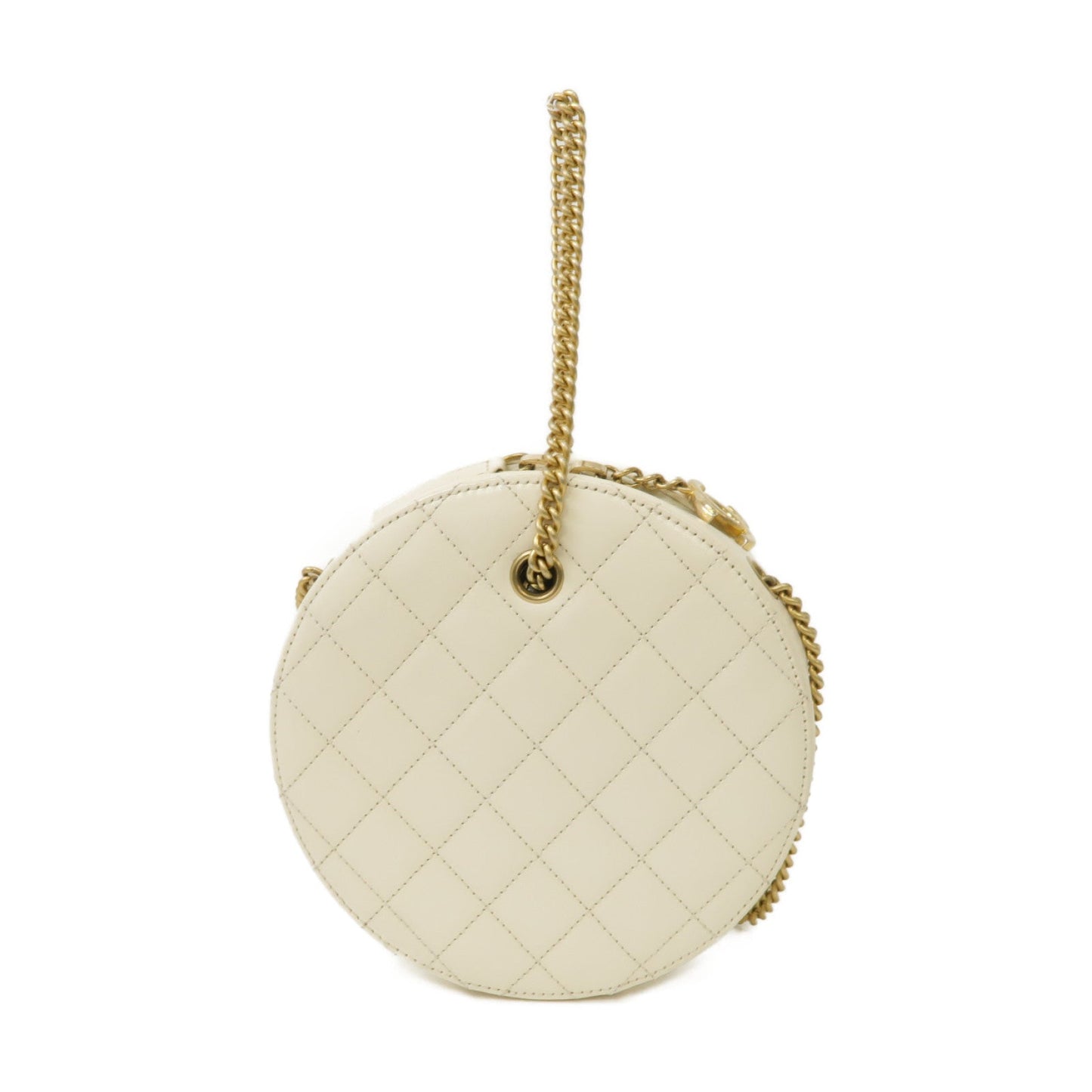 Chanel „ÄêÊøÄÊ?õ ™ÊɆ„ÄëËè±ʆºÁæäÁöÆÁöÆÈù©2 Way Shoulder BagÈáëÊ ø?Á±?Ëâ?