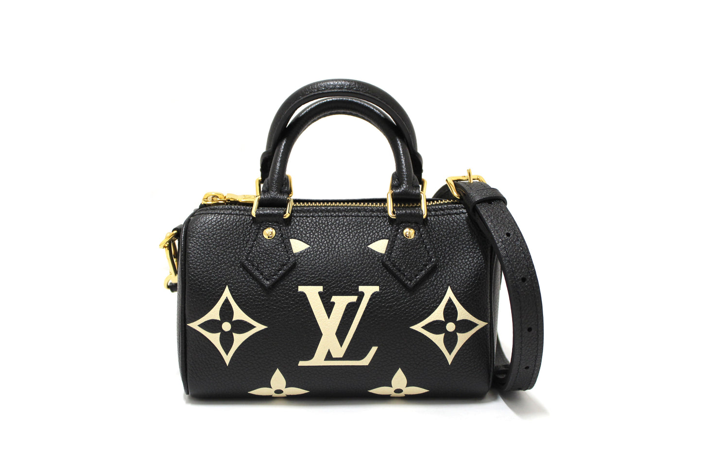 Louis Vuitton Monogram Black Empreinte Leather Nano Hand/Shoulder Bag