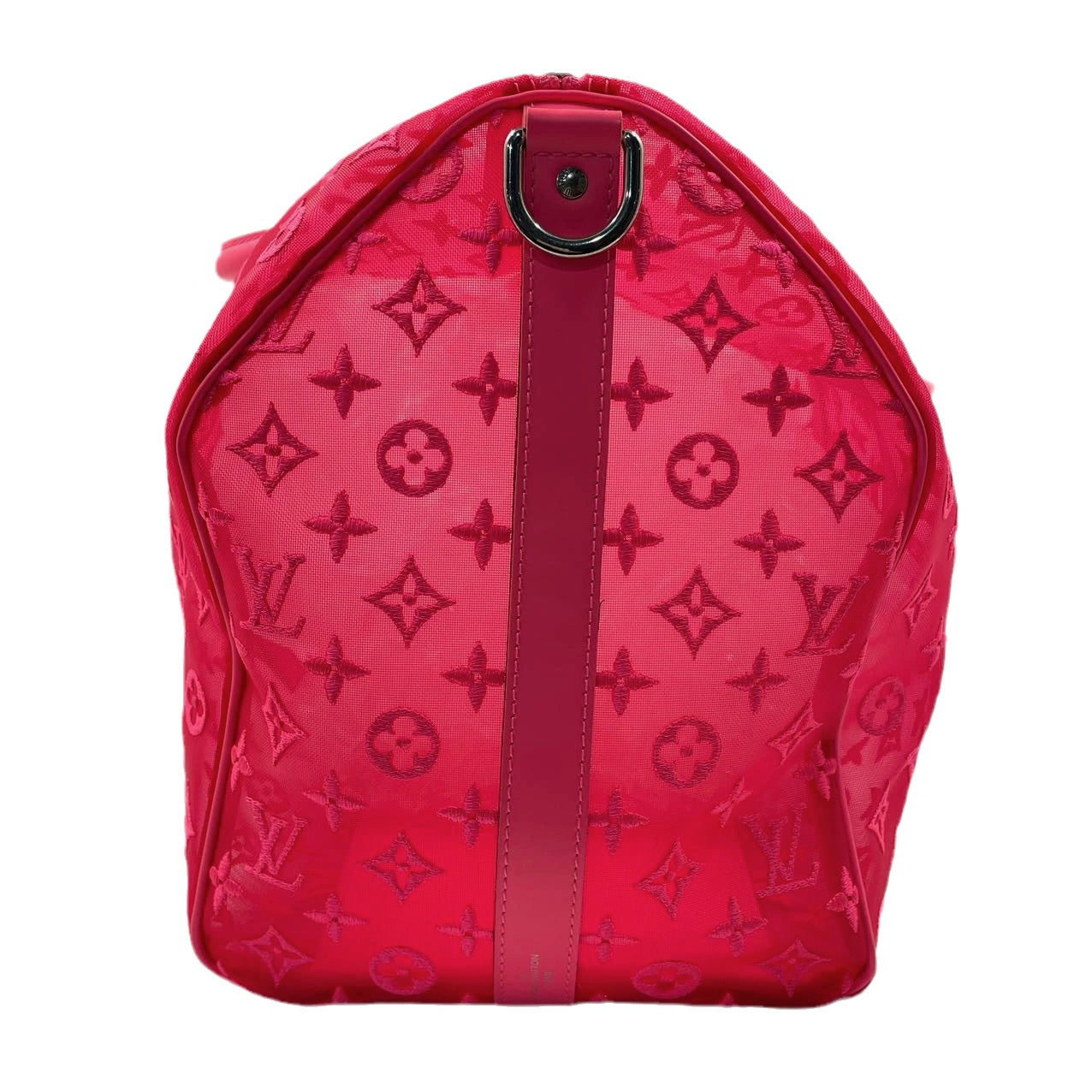 Louis Vuitton Keepall Bandouliere Monogram Mesh 50 Pink in Mesh/Leather
