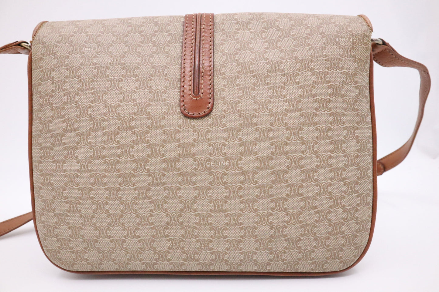 Celine Crossbody Bag in Beige Macadam Canvas