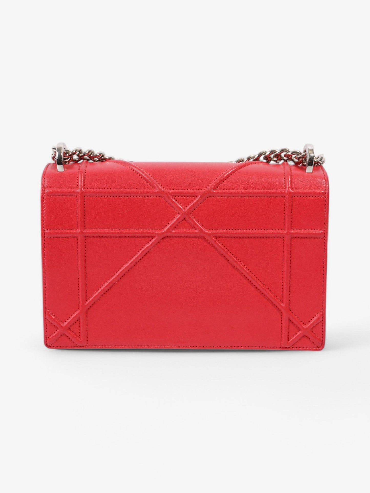 Christian Dior Diorama Red Calfskin Leather Medium