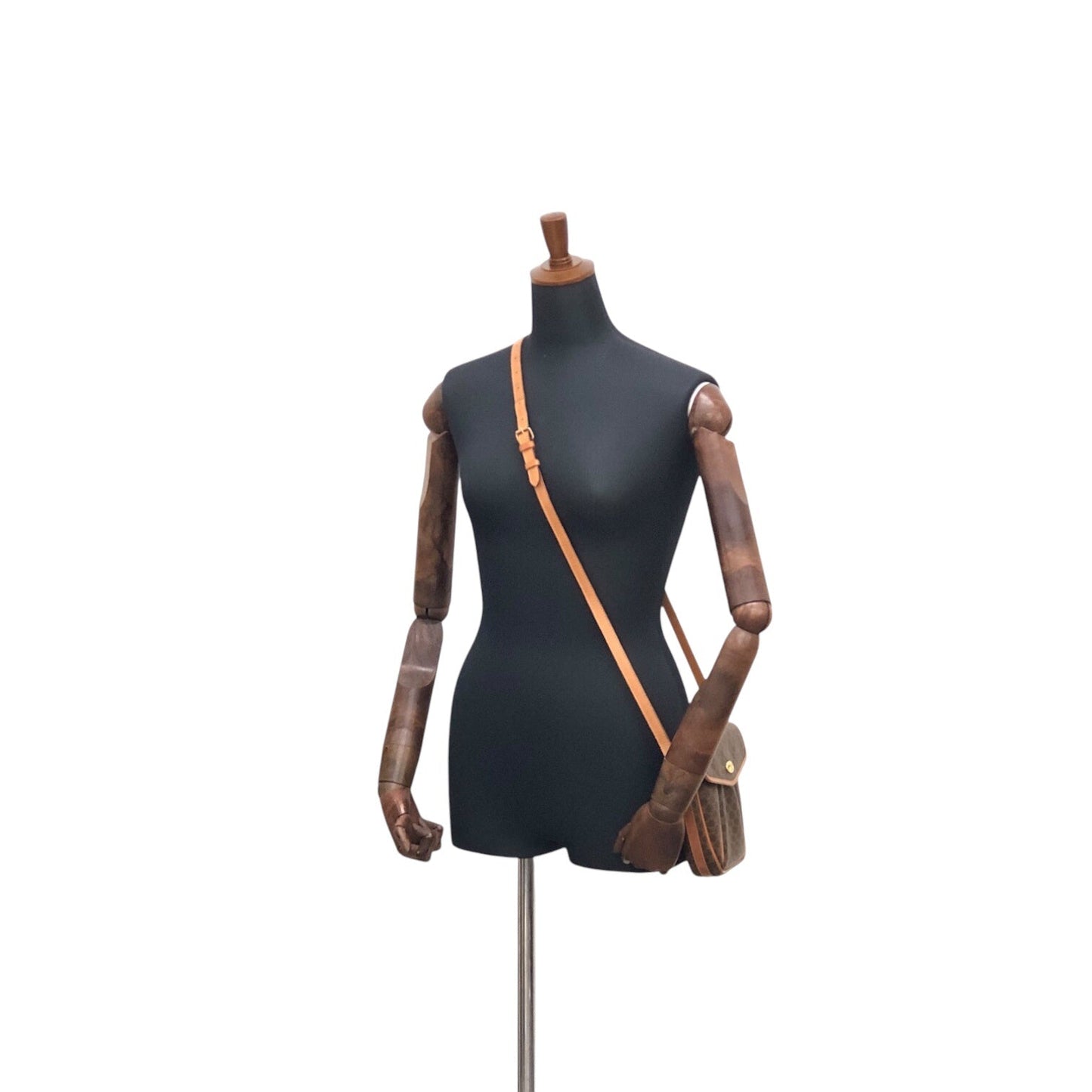 CELINE Macadam Triomphe Shoulder bag Brown