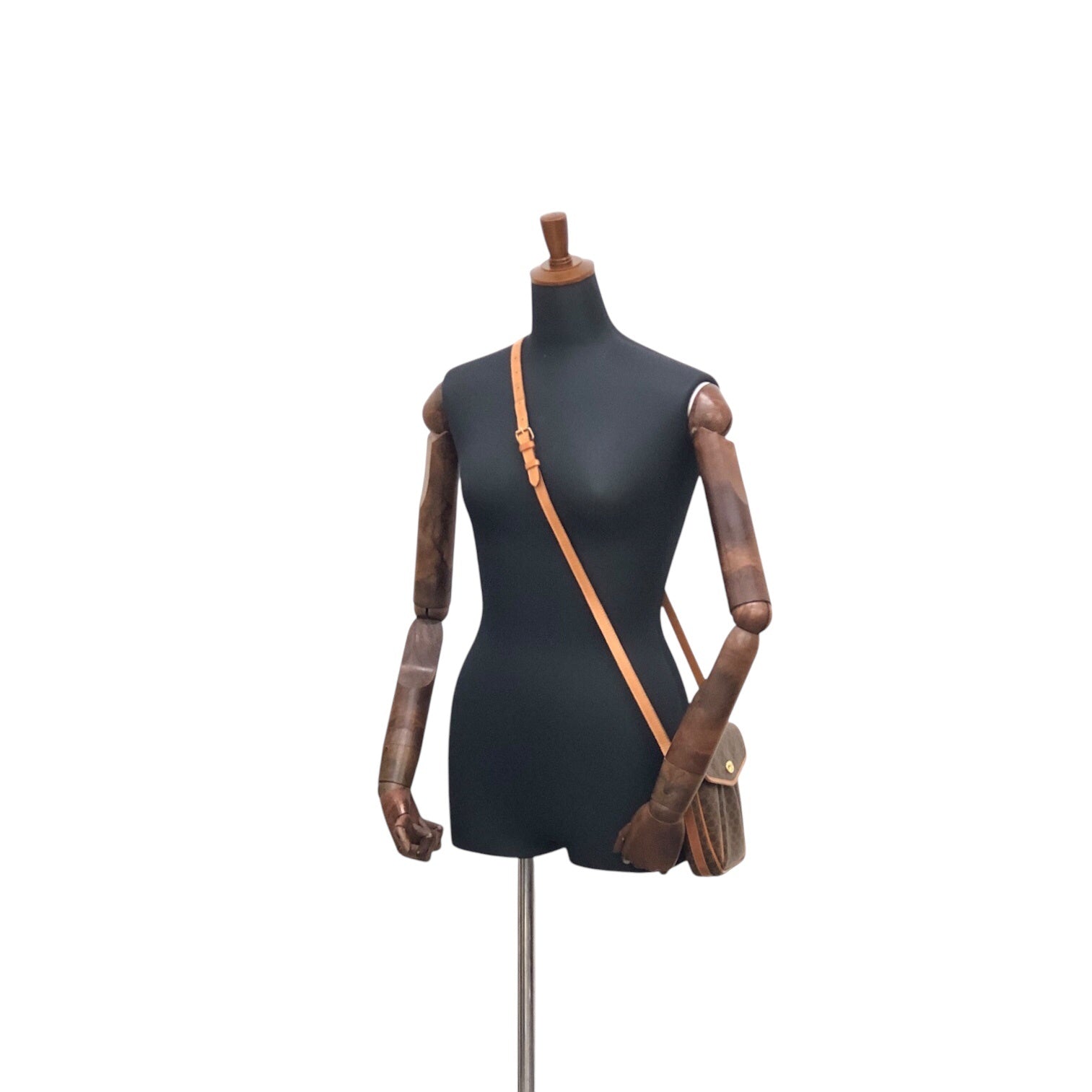 CELINE Macadam Triomphe Shoulder bag Brown