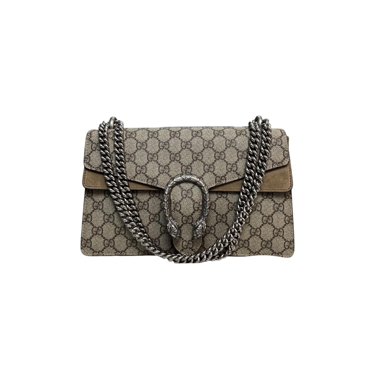 Gucci Monogram Chain Leather Shoulder Bag