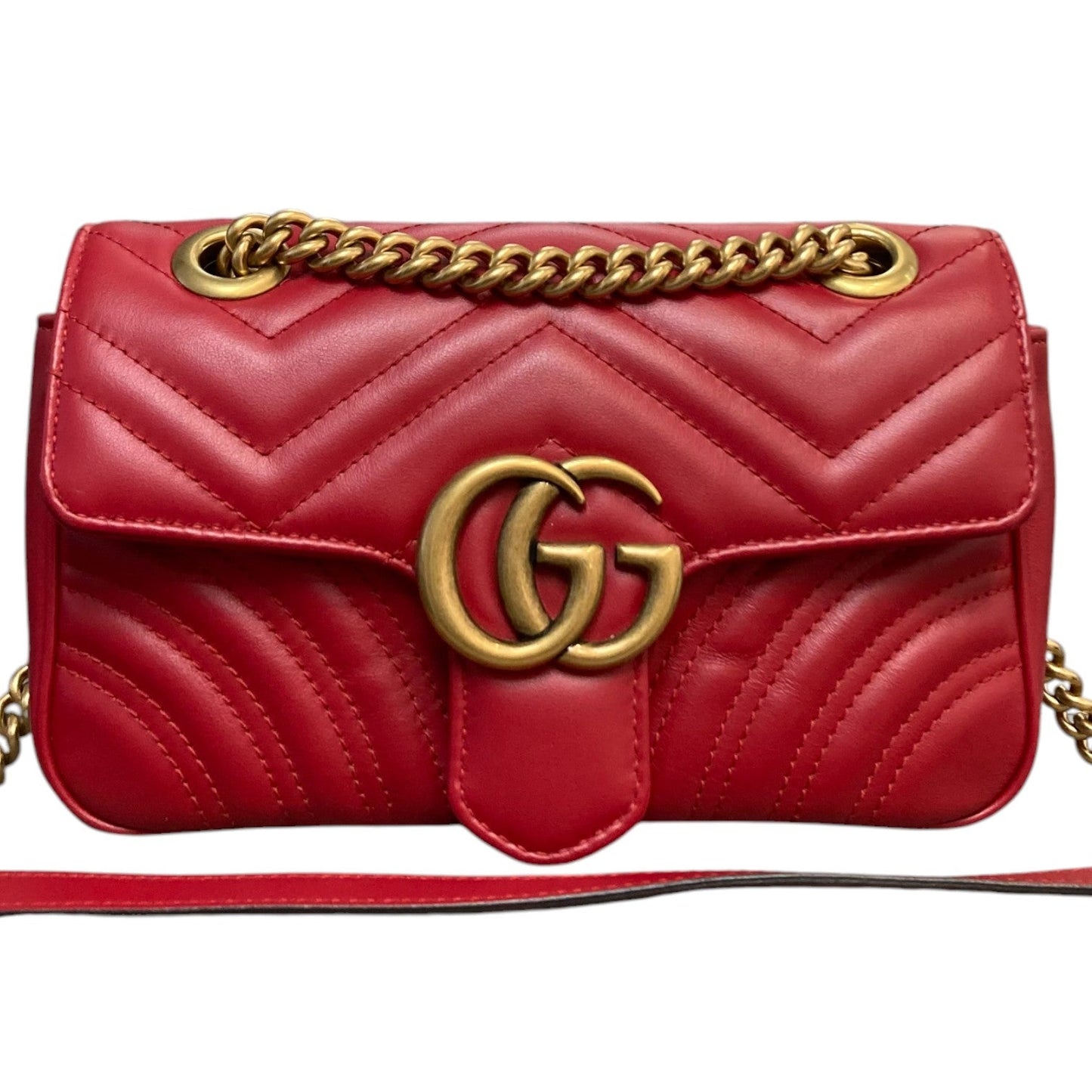 Gucci Chain Leather Shoulder Bag