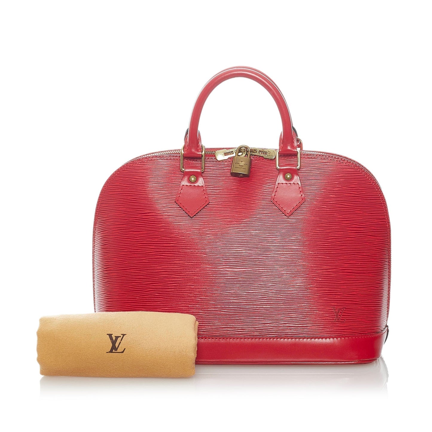 Louis Vuitton Alma PM Red Epi Handbag
