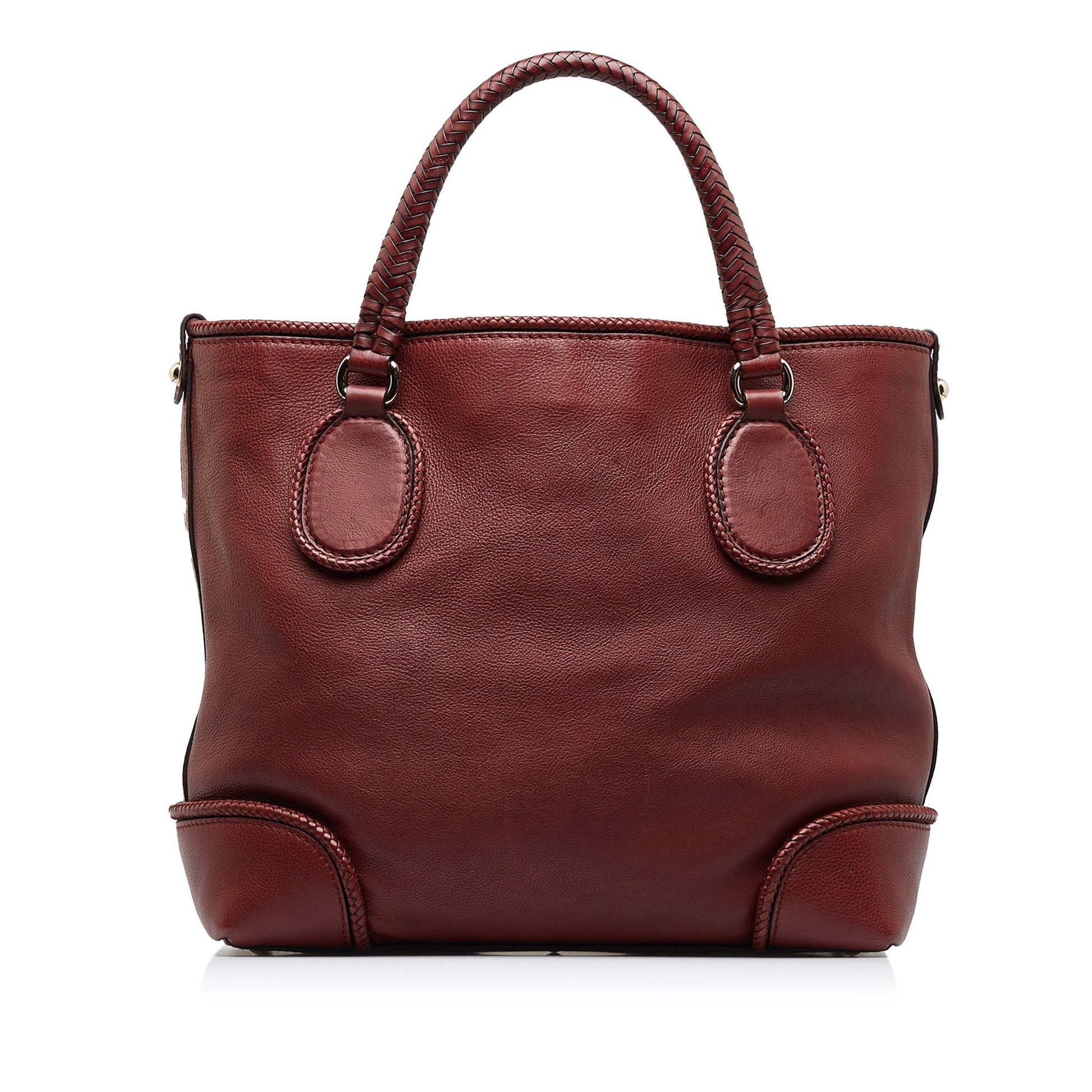 Gucci Red Leather Tote Style 5