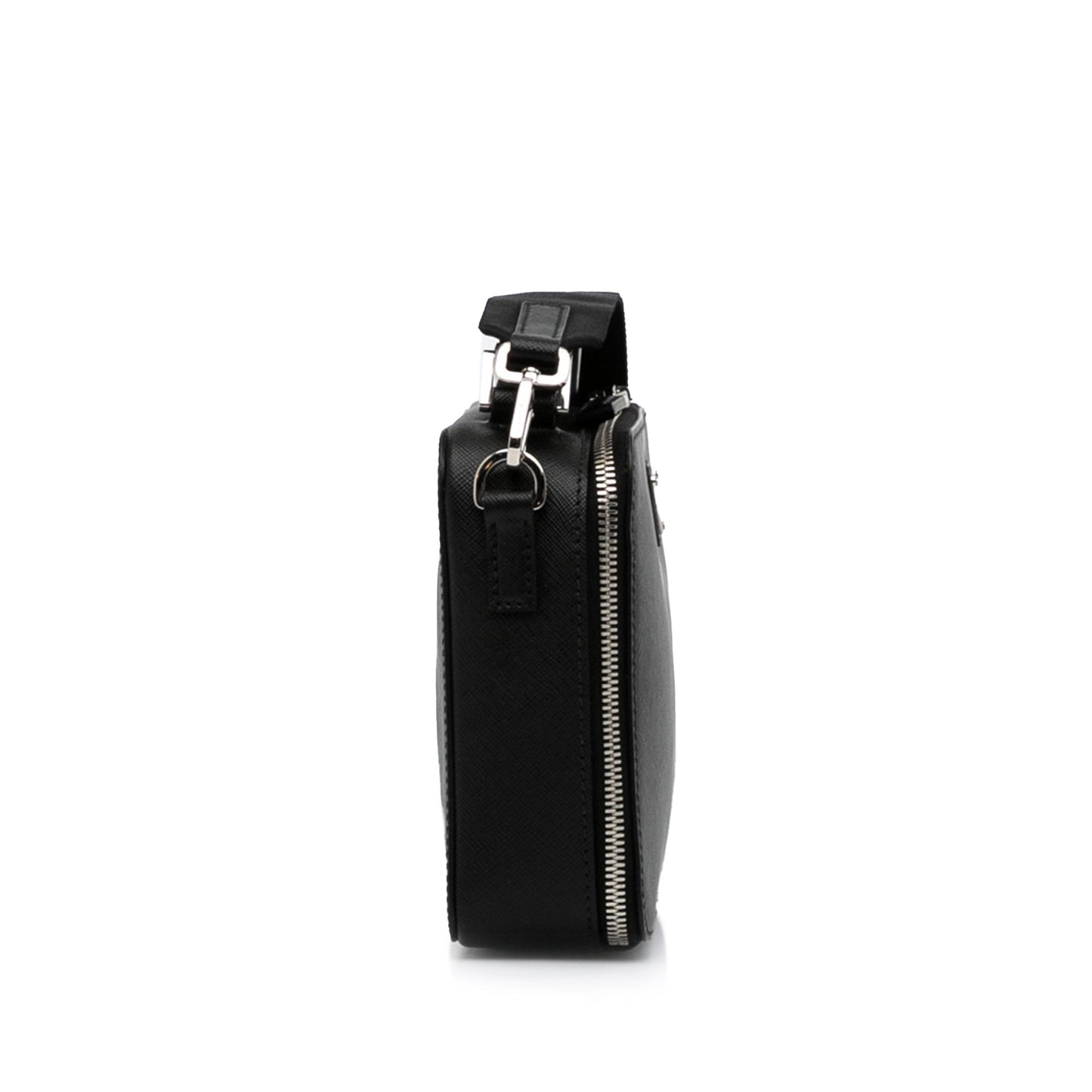 Prada Brique Black Saffiano Luxury Handbag