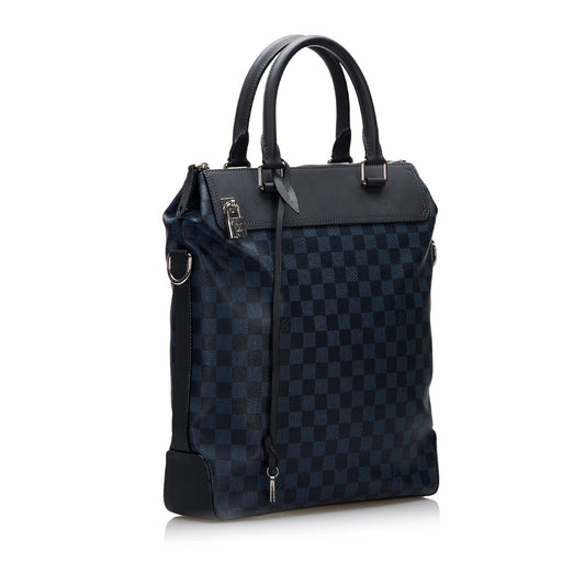 LOUIS VUITTON Damier Cobalt Greenwich Satchel Handbag