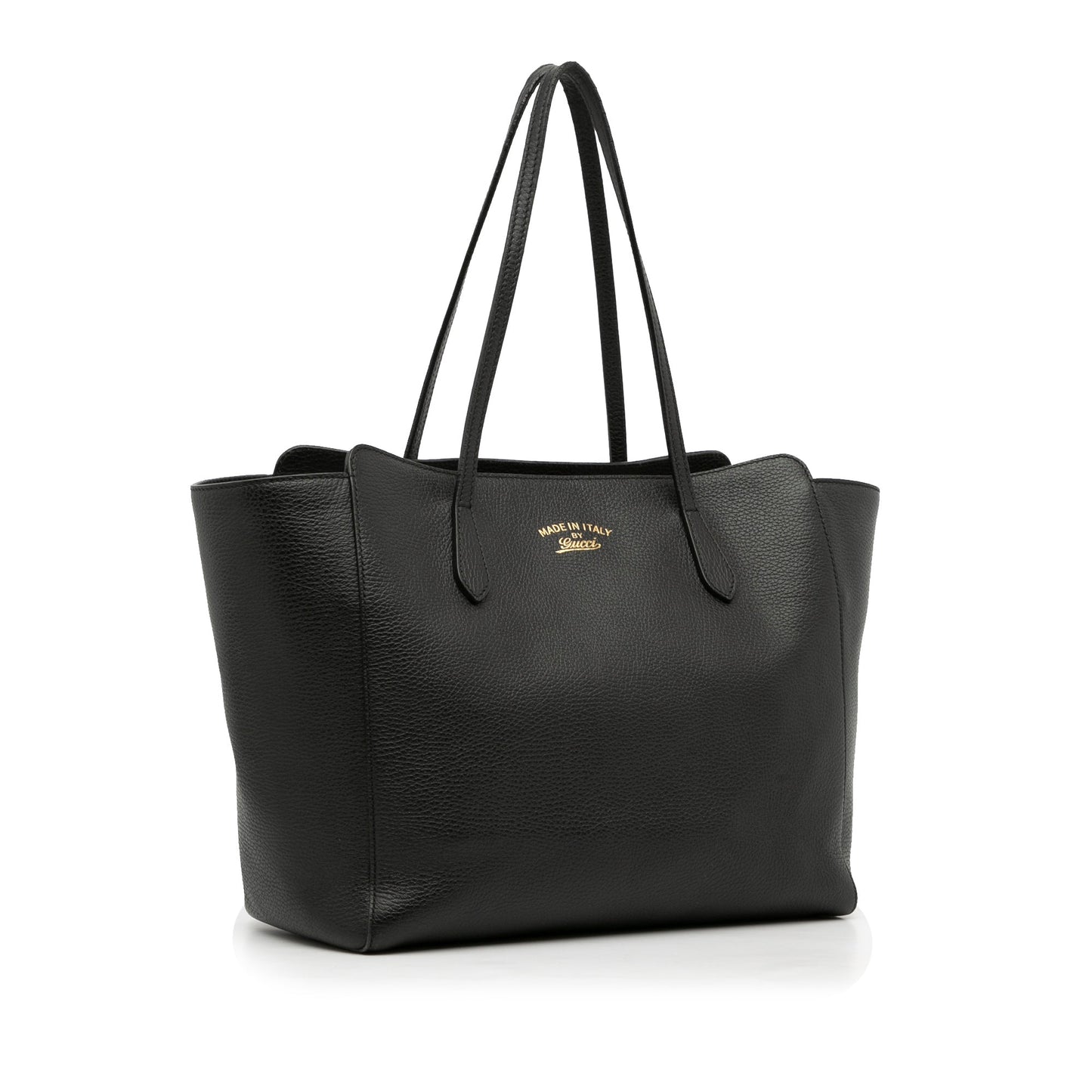 Gucci Black Leather Tote Style 13
