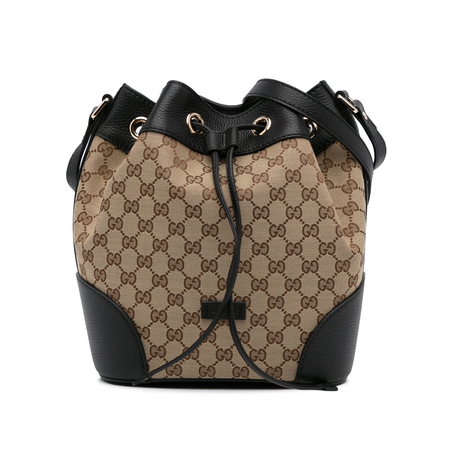 Gucci Brown Leather Canvas Crossbody Style 5
