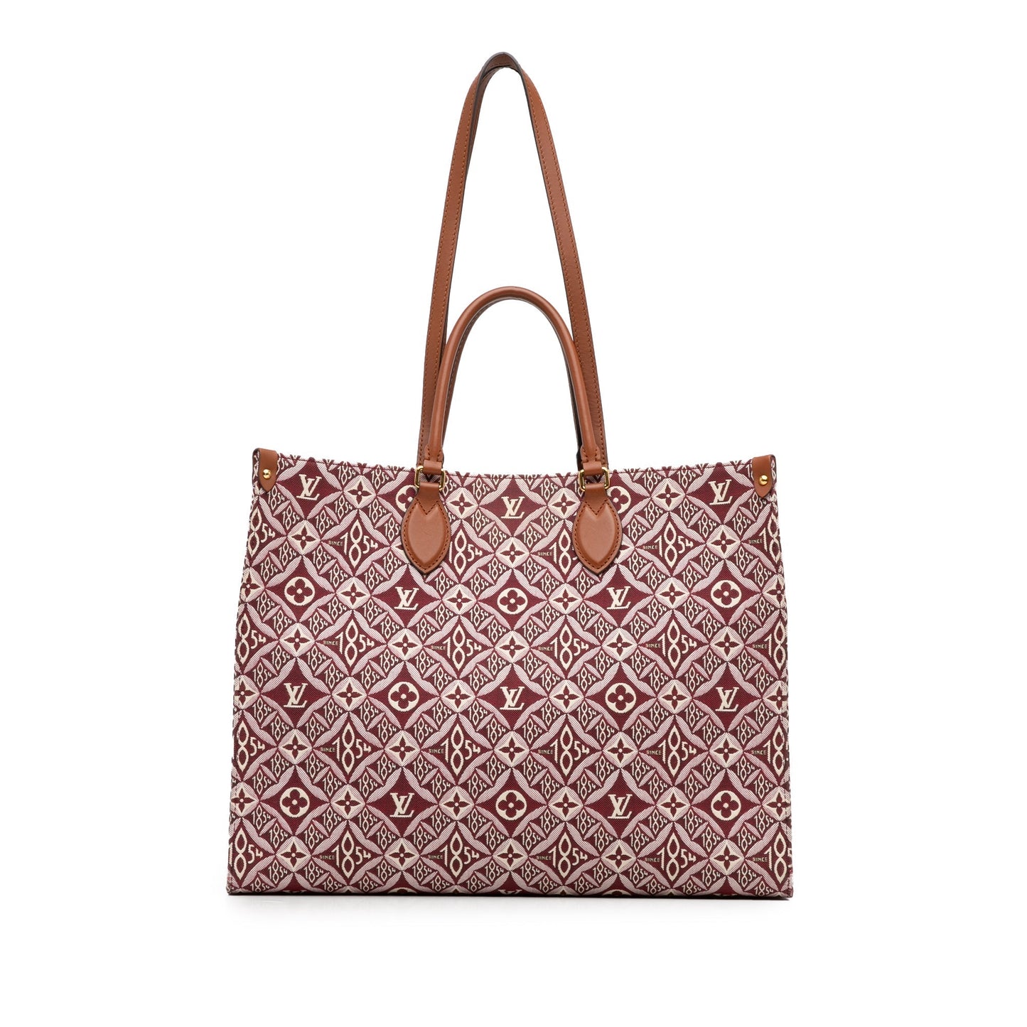 Red Louis Vuitton Monogram Since 1854 Onthego GM Satchel