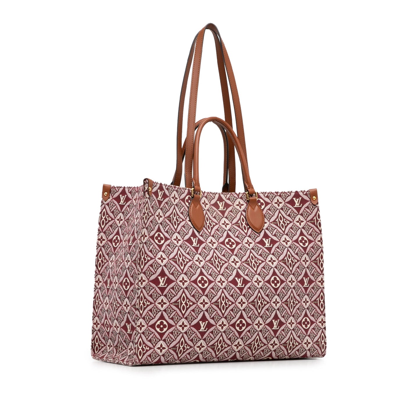 Red Louis Vuitton Monogram Since 1854 Onthego GM Satchel