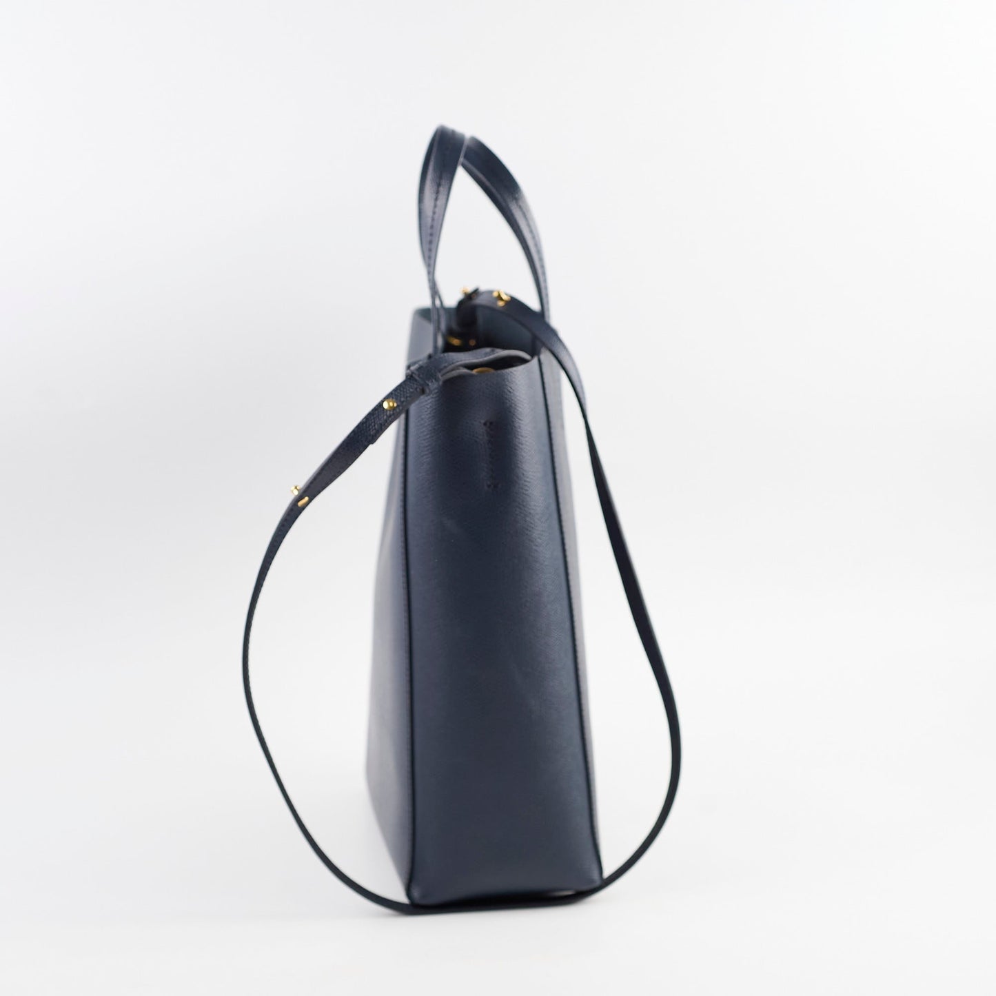 Luxury CELINE Navy Shopper Tote