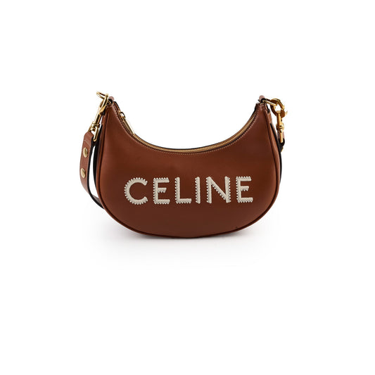 Luxury CELINE Medium Ava Strap Bag in Smooth Calfskin Tan