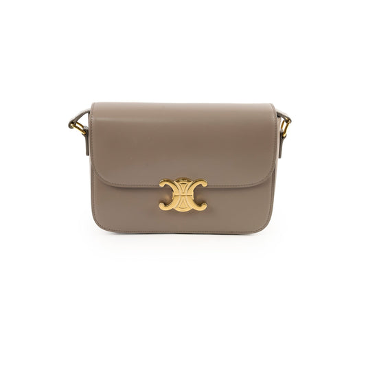 Luxury CELINE Classique Medium Triomphe Bag Pebble