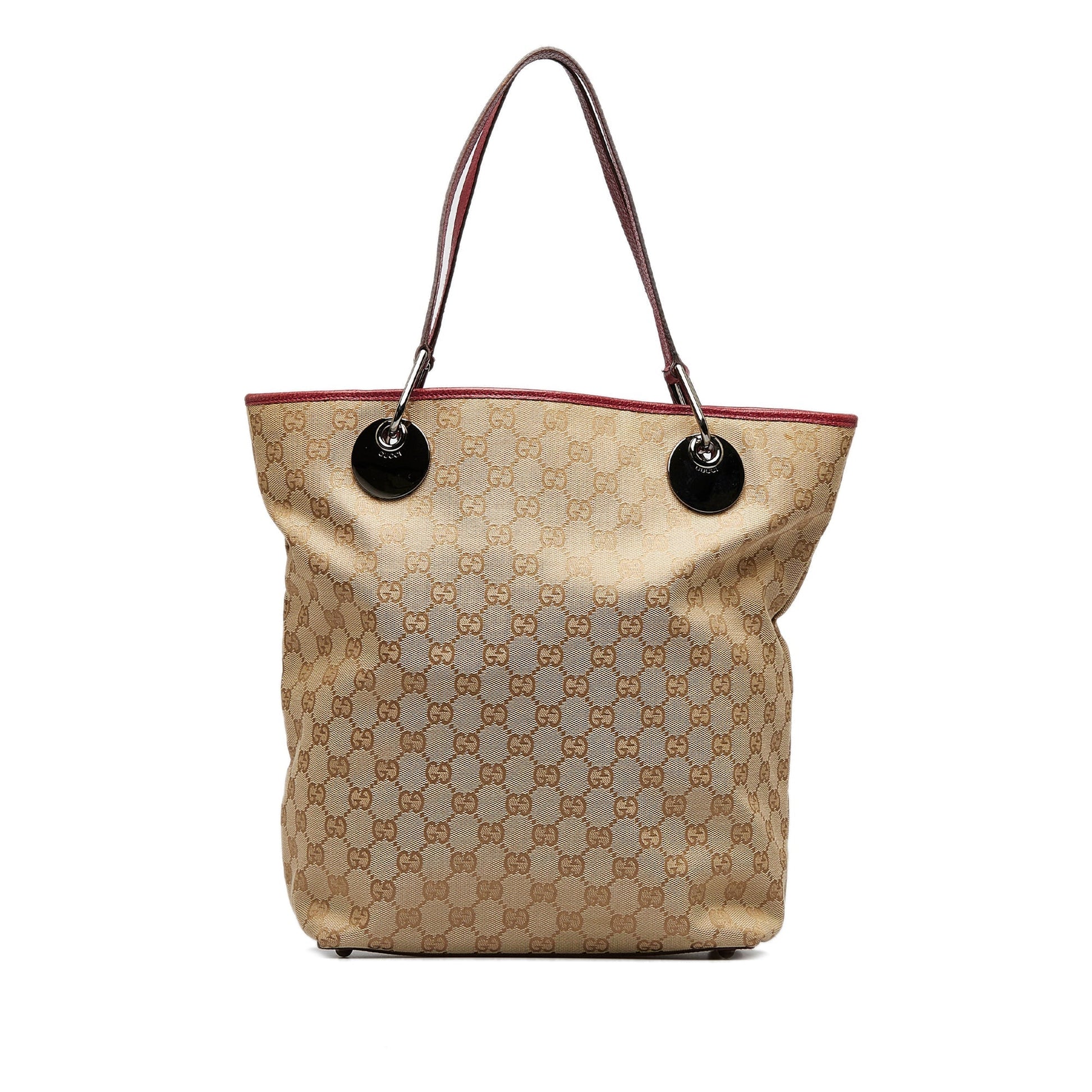 Gucci Leather Canvas Tote