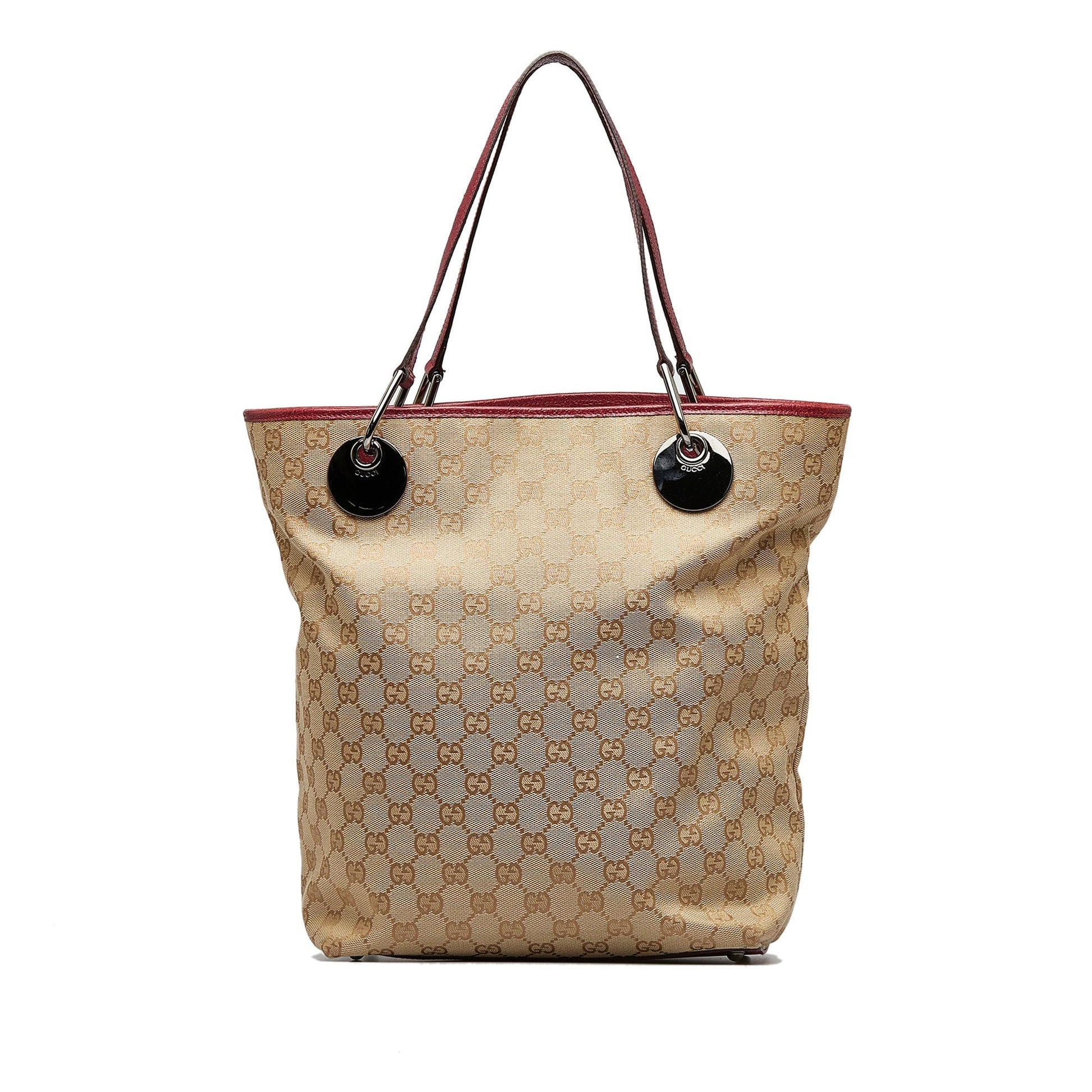 Gucci Leather Canvas Tote