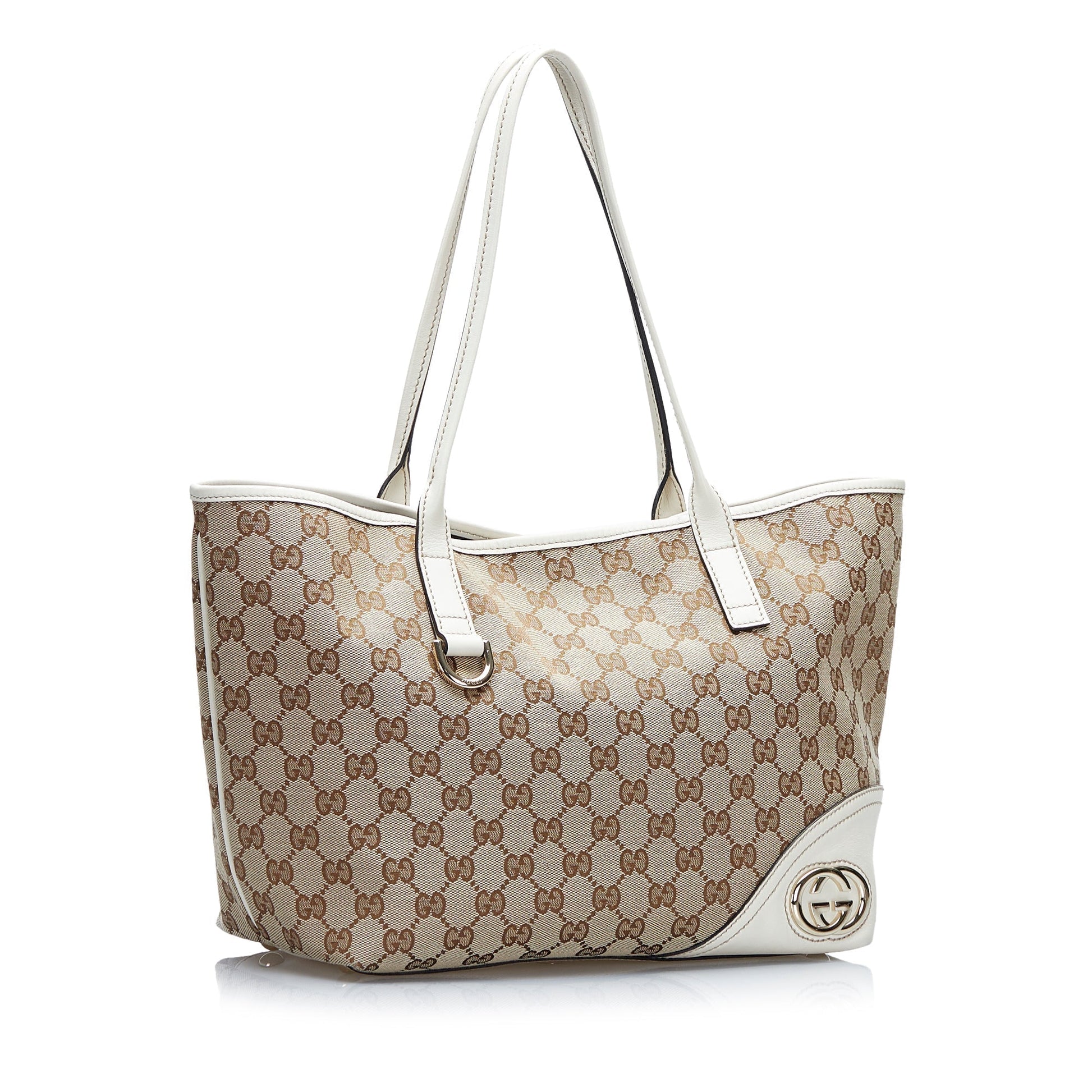 Gucci Leather Canvas Tote Style 45