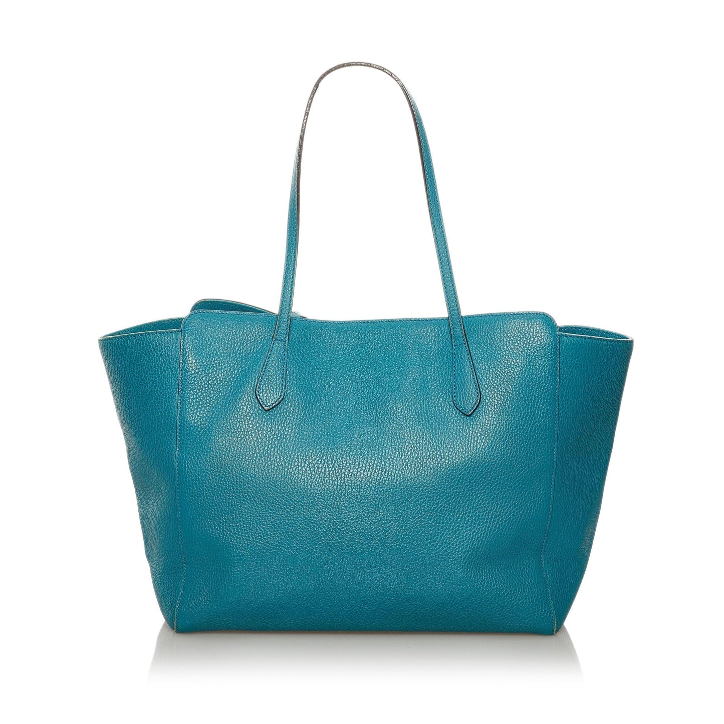 Gucci Blue Leather Tote Style 2