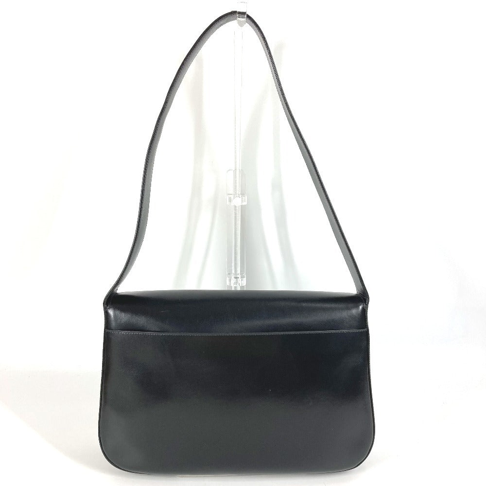 PRADA Shoulder Bag leather black logo