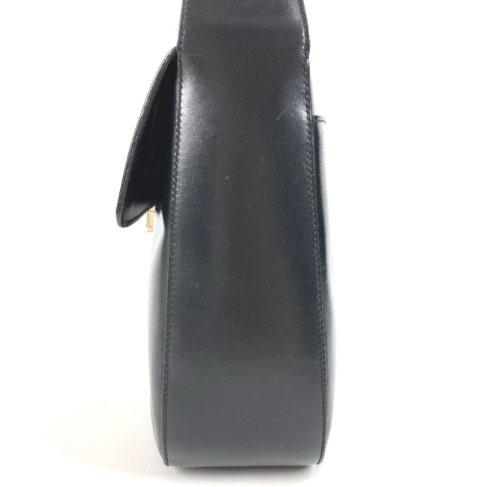 PRADA Shoulder Bag leather black logo