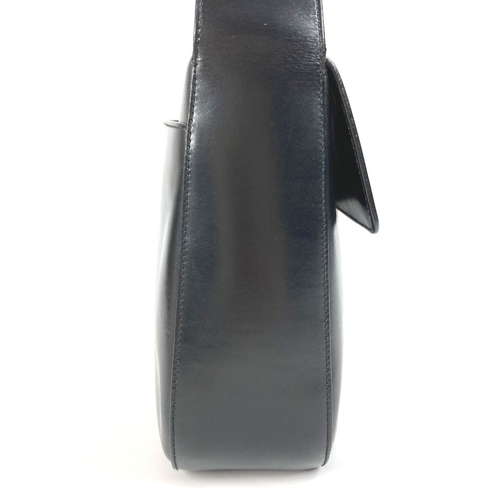 PRADA Shoulder Bag leather black logo