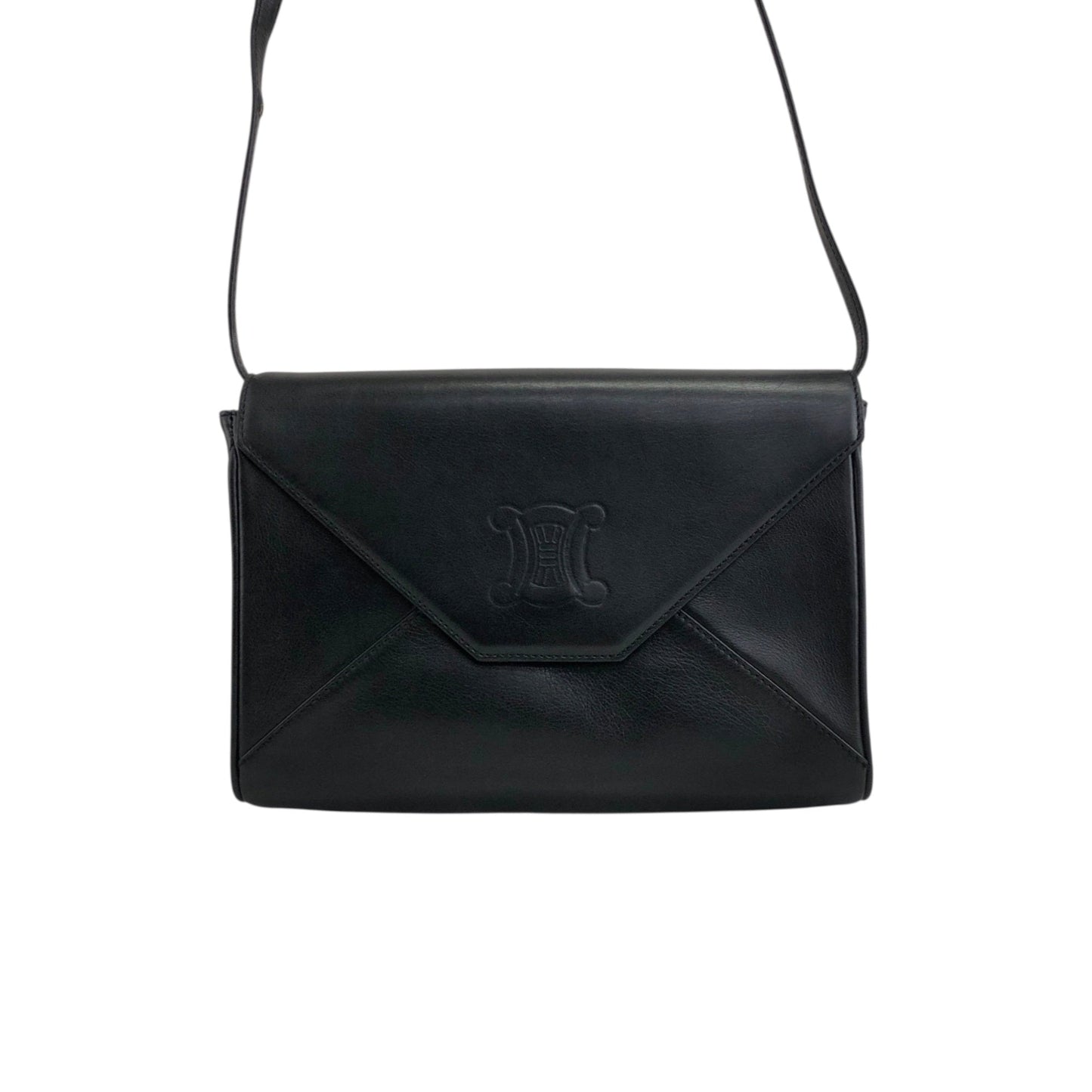 CELINE Crossbody Shoulder bag Black byue3n