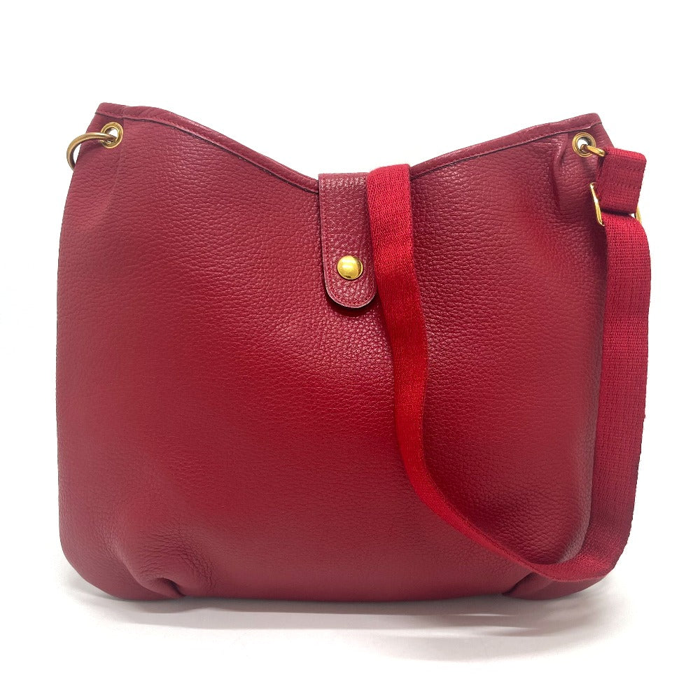HERMES Shoulder Bag Taurillon Clemence Red Rodeo Women