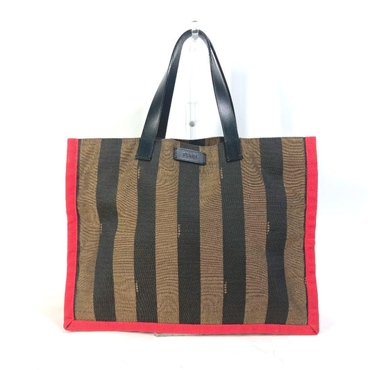 FENDI Tote Bag 8BH252 Leather / canvas Brown Shoulder Bag Shoulder Bag Pecan mens