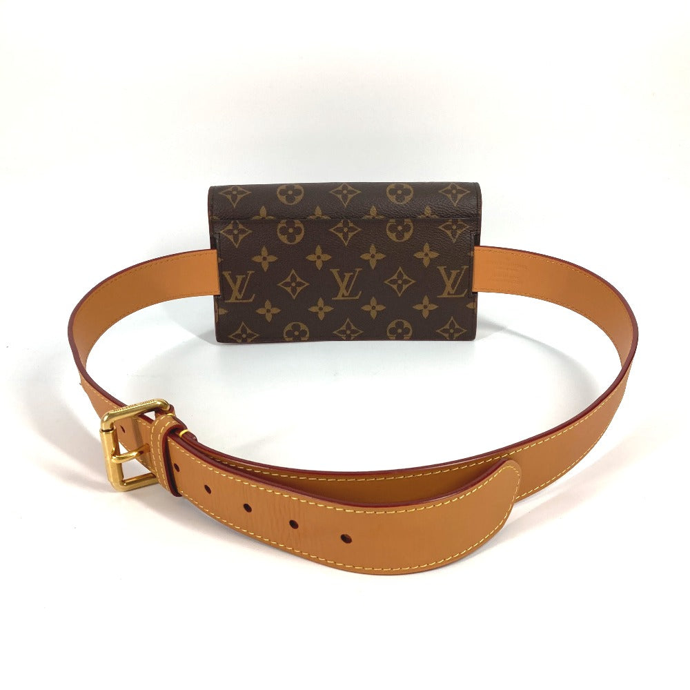 LOUIS VUITTON Waist bag Monogram canvas Brown Monogram S-Lock Belt Pouch PM Women