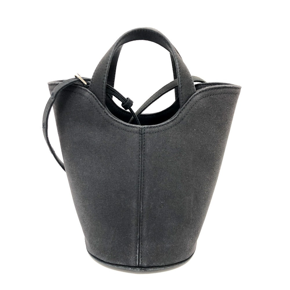 BALENCIAGA Handbag 619979 canvas black Wave XS Women