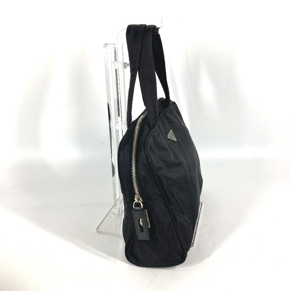 PRADA Handbag Nylon black Triangle logo plate Women