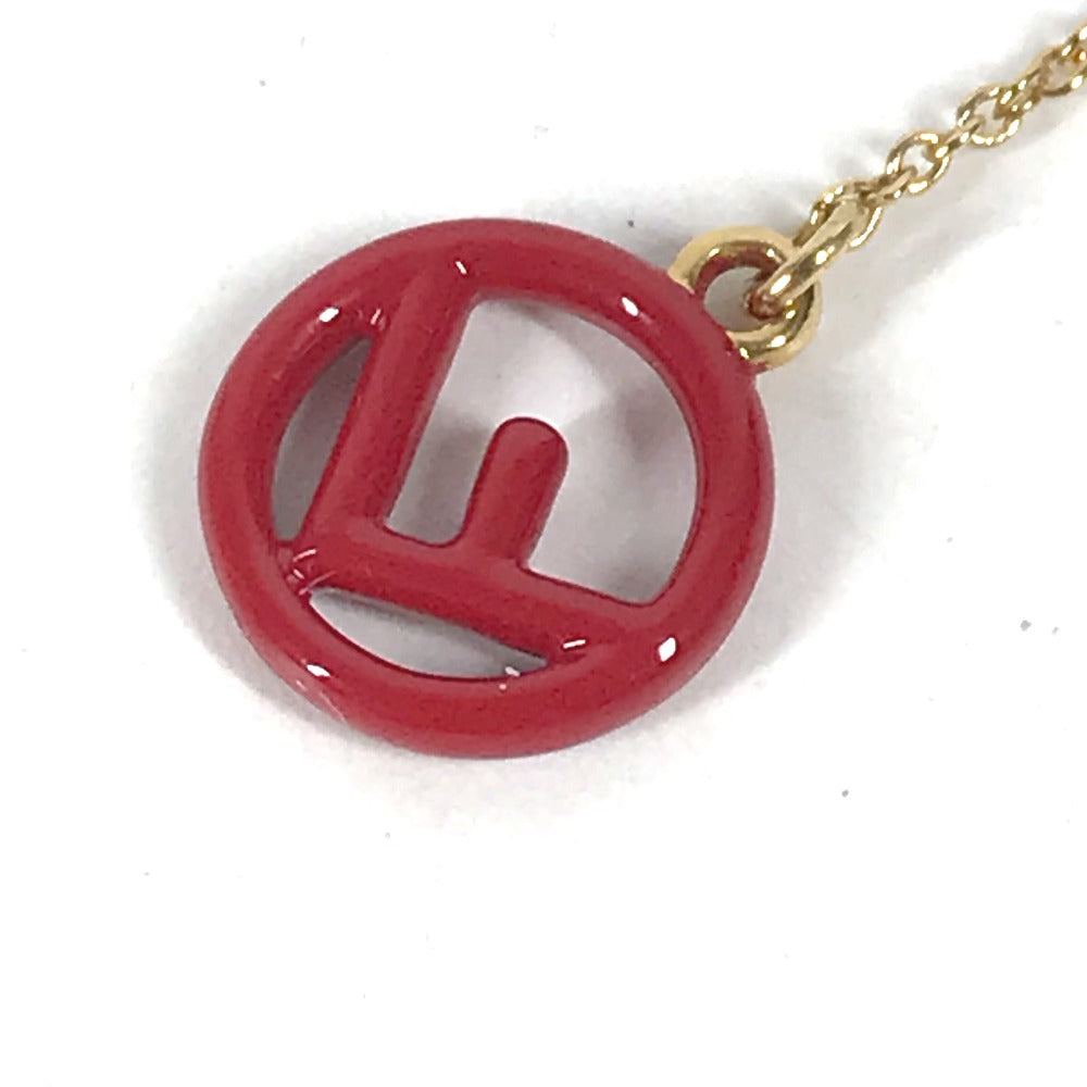 FENDI Pierce metal gold Accessories F is Chain Long Women
